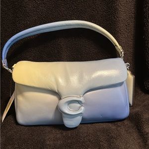 Coach Pillow Tabby 26 Aqua Multi Ombre Leather Shoulder Bag Handbag NWT